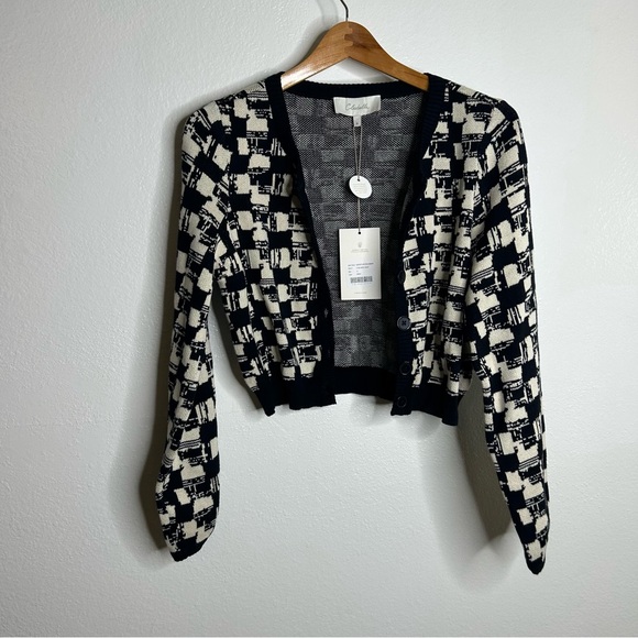 NWT Cleobella 100% Organic Cotton Marybeth Button Down Cardigan Sweater Small - Picture 2 of 13